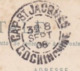 1908 - 10 C Rouge Grasset YT 28 Sur CP De Cap Saint Jacques, Cochinchine, Indochine Vers Rennes Puis Paris, France - Briefe U. Dokumente