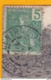 1907 - 5 C Vert Grasset YT 27 Sur CP De Saigon, Indochine, Cochinchine, Indochine Vers Lorient, France - Lettres & Documents