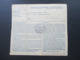 Böhmen Und Mähren 1942 Paketkarte MiF Freimarken Prag 37 Gewicht 7,2 Kilogramm - Brieven En Documenten