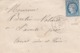 LETTRE SIGNEE. 20 DEC 72.  N° 60. ETOILE DE  PARIS 5. MAGENTA   POUR AVERTU PRES TOURS - 1849-1876: Klassik