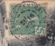 1905 - 5 C Vert Grasset YT 27 Sur CP De Saigon, Cochinchine Vers Haiphong, Tonkin, Indochine - Bd Charner - Lettres & Documents