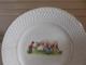 Assiette Décor Jeunes Paysans Et Vache Au Pré Faïence D'Onnaing Vers 1910 - Onnaing (FRA)