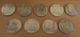 France - Lot De 9 Monnaies 10 Francs TURIN Argent 1929 à 1934 - Achat Immédiat - Sonstige & Ohne Zuordnung