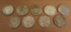 France - Lot De 9 Monnaies 10 Francs TURIN Argent 1929 à 1934 - Achat Immédiat - Sonstige & Ohne Zuordnung