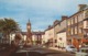 Postcard The Clock Tower Machynlleth Shops Old Cars & People  My Ref  B13756 - Montgomeryshire