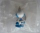 FIGURINE PUBLICITAIRE SCHTROUMPF - SMURF - PIFUTOS  - PORTE CLES SCHTROUMPF JUDOKA ABILIS 80'S - Smurfs