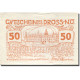 Billet, Autriche, Dross, 50 Heller, Château 1920-12-31, SUP Orange Mehl:FS 135.1 - Austria