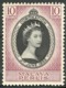 ERRORS--VARIETY---Malaya Perlis Queen Elizabeth II Coronation --1953--MH - Malaya (British Military Administration)