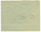 CASTELLORIZO : 1920 25c (n°40) + 1F MERSON (n°42) Obl. Sur Enveloppe RECOMMANDEE Pour SMYRNE. Timbres Trés Rares Sur Let - Autres & Non Classés