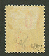 DAHOMEY : 10 S/ 50c Légende Rouge (n°41) Neuf *. Cote 1250€. Tirage 450. Certificat SCHELLER. Superbe. - Autres & Non Classés