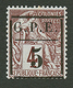 GUADELOUPE : NON EMIS 5 S/ 4c (n°2e) Neuf *. Cote 1100€. Signé CALVES. Superbe. - Otros & Sin Clasificación