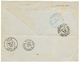 GUYANE : 1894 75c (n°14) + 75c (n°27) Obl. CAYENNE Sur Enveloppe RECOMMANDEE Pour La FRANCE. Combinaison RARE. TTB. - Other & Unclassified