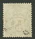 MADAGASCAR : 5c S/ 1c Noir (n°23) Oblitéré. Cote 3200€. Signé BRUN + Certificat ROUMET (1985). Tirage 500. RARE. Superbe - Other & Unclassified