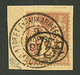 MADAGASCAR : 25c S/ 4c (n°26) Obl. Sur Fragment. Cote 2300€. Tirage 600. Signé BRUN & SCHELLER. Superbe. - Other & Unclassified