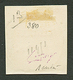 MARTINIQUE : 15c S/ 4c (n°15) Obl. Sur Fragment. Trés Rare. Cote 12 000€. Tirage 50. Certificat SCHELLER. Superbe. - Altri & Non Classificati