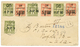 ST PIERRE ET MIQUELON : 1889 05 S/ 1F (n°11)x4 + 10 S/ 40c (n°6)x3 Obl. ST PIERRE ET MIQUELON Sur Enveloppe RECOMMANDEE  - Altri & Non Classificati