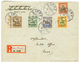 TOGO - ANGLO FRENCH OCCUPATION : 1915 N°31B + N°33B+ N°35B+ N°36B+ N°37B Obl. LOME Sur Lettre. Signé SCHELLER.RARE. TTB. - Sonstige & Ohne Zuordnung