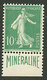 10c MINERALINE (n°188A) Neuf **. Cote 725€. TTB. - Altri & Non Classificati