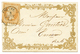 1862 10c (n°13) Pd Obl. T.15 EYGUIERES Sur Magnifique Enveloppe "VALENTINE". Superbe. - 1853-1860 Napoleon III