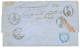 1864 40c (n°23) Obl. GC 2240 + ITALIE 5c (pd) Obl. NAPOLI Sur Lettre De MARSEILLE Pour NAPOLES. Verso, "NON CONOSCIUTO + - 1863-1870 Napoléon III. Laure