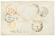 1863 80c (n°24) Obl. GC 4156 + VERSAILLES Sur Enveloppe Pour Le GENERAL "Sir NEVILLE CHAMBERLAIN", à LAHORE PUNJAB En IN - 1863-1870 Napoléon III. Laure