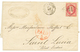 "Destination STE LUCIE" : 1868 80c(n°32) Sur Lettre De CHALON SUR MARNE Pour SAINT LUCIA Avec Arrivée Au Verso. Destinat - 1863-1870 Napoleon III With Laurels