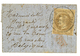 30c (n°30) Obl. T.17 TOURS 1 Nov 70 Sur Lettre Avec Texte Pour BRUXELLES (BELGIQUE). Verso, Cachet Rouge Des AEROSTIERS  - Krieg 1870