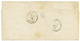 1871 5c BORDEAUX (n°42) TTB Margé + Paire 10c BORDEAUX (n°43) TB Margée Obl. GC 4918 + T.24 SAUGNAC ET MURET Sur Lettre  - 1870 Bordeaux Printing