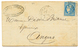 "Emission BORDEAUX - PIQUAGE De CAMBRAI" : 1871 20c BORDEAUX Bord De Feuille Avec Piquage Spécial Obl. Ambulant LP2 + GA - 1870 Ausgabe Bordeaux