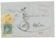 1872 25c CERES Variété Spectaculaire De DENTELURE DECALEE + 15c (n°59) Sur Lettre De BELLEY. RARE. TTB. - 1871-1875 Ceres