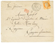 1874 40c SIEGE (n°38) Sur Enveloppe De PARIS Pour Un Militaire à CAYENNE GUYANE. RARE. TTB. - 1871-1875 Cérès