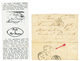 "PURIFIE A PORT-VENDRES" : 1850 Trés Rare Cachet PURIFIE à PORT-VENDRES Au Verso D'une Lettre Avec Texte "PRISON D' ALGE - Schiffspost