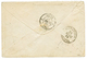 "PETIT CHIFFRE De JAFFA" : 1858 10c Nuance CITRON (n°13l) + 40c (n°16) Obl. PC 3768 + JAFFA SYRIE Sur Enveloppe Avec Tex - Other & Unclassified