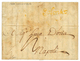 SALONIQUE : 1764 Rarissime Cachet Rouge SALONICO Sur Lettre PURIFIEE (entailles De Purification) Pour NAPLES. Cachet Rar - Other & Unclassified