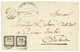 "Paire Du 10c TAXE LITHO. Utilisé En ALGERIE" : 1859 Paire Du 10c TAXE (n°1) , Un Timbre Petit Défaut Obl. CONSTANTINE A - Other & Unclassified