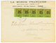 1913 PROVISOIRE 05 S/ 20c (n°97) Bande De 5 Obl. ST PIERRE Sur Enveloppe Avec Entête "LA MORUE FRANCAISE" Pour BOSTON (U - Altri & Non Classificati