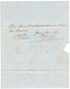 CAPE OF GOOD HOPE : 1850 Superb Crown GENERAL POST OFFICE CAPETOWN On Entire Letter To LONDON. Rare In This Quality. - Kap Der Guten Hoffnung (1853-1904)