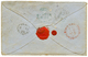 CAPE OF GOOD HOPE : 1857 4d Block Of 3 + "2d" Tax Marking On Envelope To DUBLIN, IRELAND. Verso, CAPE-PACKET DEVONPORT.  - Kap Der Guten Hoffnung (1853-1904)