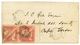 CAPE OF GOOD HOPE : 1866 1 PENNY Red Block Of 4 (just Touched At Left) + CAPE-TOWN CAP COLONY On Local Cover To CAPE-TOW - Cape Of Good Hope (1853-1904)