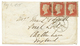 BALTIC FLEET : 1855 1d (x3) + DANZIG On Envelope To ENGLAND. Light Crease On One Stamp. Scarce. Vf. - Sonstige & Ohne Zuordnung