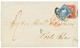 1864 GREAT BRITAIN 1d Red + PORTO-RICO 1/2r On Cover From LONDON To PORTO-RICO. Rare Mixed Franking. COMEX Certificate ( - Sonstige & Ohne Zuordnung