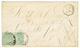 "VALPARAISO" : 1880 GB 1 SCHILLING (x2) Canc. C30 + VALPARAISO On Envelope To LIVERPOOL. Vvf. - Other & Unclassified
