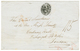 HAITI : 1849 Negativ Cachet GONAIVES / PAYE + "1/5" Tax Marking On Cover To ENGLAND. Superb. - Haiti