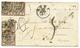 PAPAL STATES : 1866 2 Pair Of 5B Canc. ROMA + "5" Tax Marking + INSUFFIUCIENT On Envelope To LOUVAIN (BELGIUM). Vf. - Non Classés