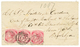 JAMAICA : 1878 2d (x3) Canc. A01 On Envelope From KINGSTON To NEW YORK (USA). Vvf. - Jamaïque (...-1961)