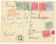 LAGOS : 1893 1/2d (x3) + 1d (x3) + 2 1/2d On REGISTERED Envelope From LAGOS To GERMANY. Rare 3 Color Franking. Vf. - Sonstige & Ohne Zuordnung