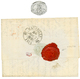 "OPENED & RESEALED MALTA" 1838 Rare DISDINFECTED WAX Seal OPENED & RESEALED LAZARETTO MALTA On Reverse Of Entire Letter  - Malta