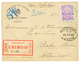 MOZAMBIQUE : 1899 1000r Canc. CHIMIO On REGISTERED Envelope To GERMANY. RARE. Superb. - Other & Unclassified