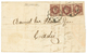 GIBRALTAR : 1863 SPAIN 4c (x3) On Entire Letter From GIBRALTAR To CADIZ. SCarce. Vvf. - Sonstige & Ohne Zuordnung