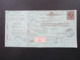 Italien 1888 Bulletin D'Expedition / Paketkarte Mit Coupon Und Klebezettel Pacci Postali 32 Bibiana In Die Schweiz! - Postwaardestukken